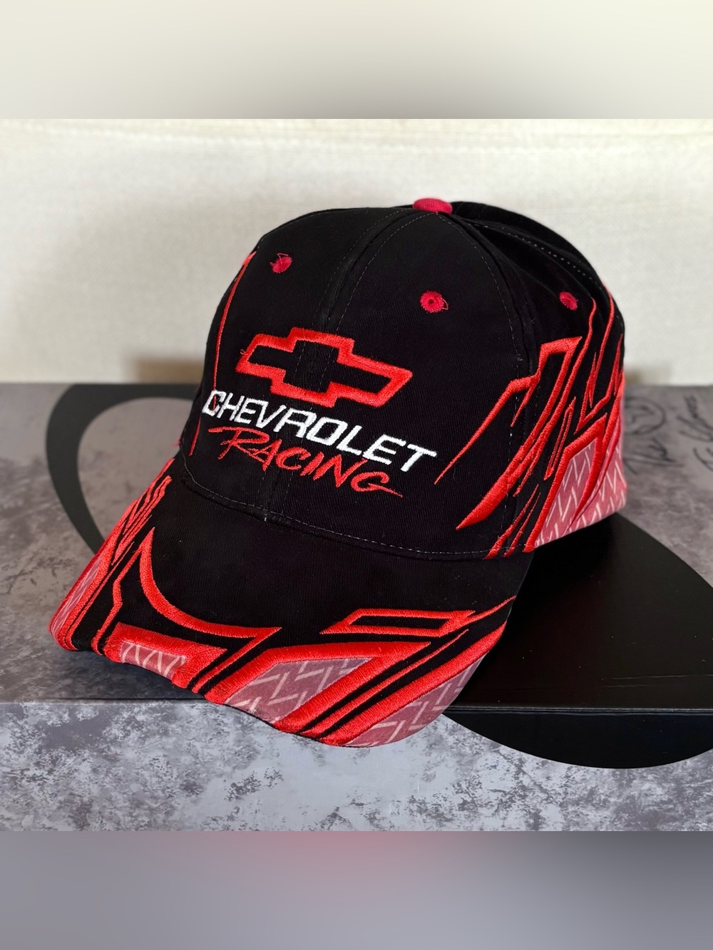 Vintage Chevrolet Racing Hat 2000s Y2K Cap Embroidered OSFA NASCAR F1